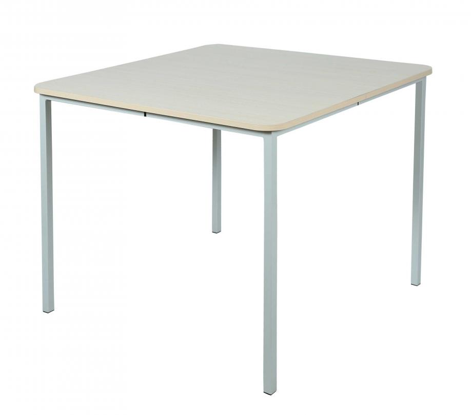 Стіл для їдальні квадратний 4-місний, на квадратній металевій трубі,стільниця з ламінованої ДСП, ростова група №6,(ТОВ ‘’АЛМАНТ’’), 900х900х760 мм.